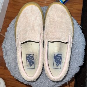 Vans pink fuzzy